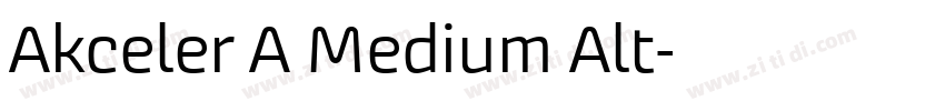 Akceler A Medium Alt字体转换